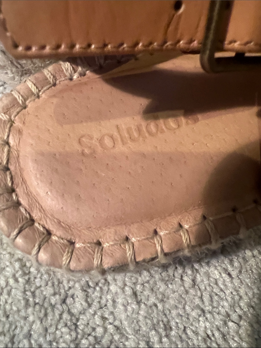Soludos Sanibel Fisherman Sandals, Leather, Espadrille, Size 7 — image 3 of 5